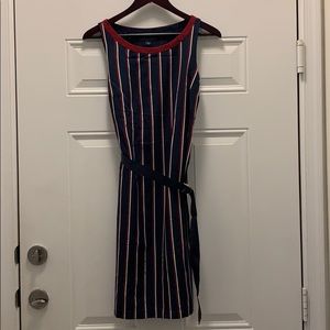 TOMMY HILFIGER - RED/WHITE/BLUE STRIPPED DRESS - S